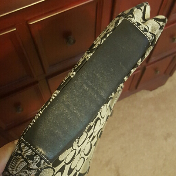 Authentic Coach shoulder bag in black and gray - Picture 7 of 8